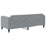 Lit de repos sans matelas gris clair 80x200 cm tissu