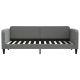 Lit de repos sans matelas gris foncé 80x200 cm tissu