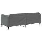 Lit de repos sans matelas gris foncé 80x200 cm tissu