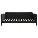 Lit de repos sans matelas noir 90x200 cm tissu