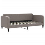 Lit de repos sans matelas taupe 90x200 cm tissu