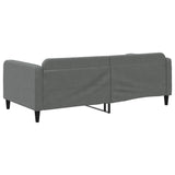 Lit de repos gris foncé 100x200 cm tissu