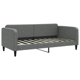 Lit de repos sans matelas gris foncé 90x190 cm tissu