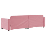 Lit de repos sans matelas rose 80x200 cm velours