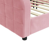 Lit de repos sans matelas rose 80x200 cm velours