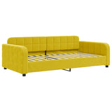 Lit de repos sans matelas jaune 100x200 cm velours