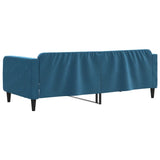 Lit de repos sans matelas bleu 90x200 cm velours