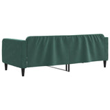 Lit de repos sans matelas vert foncé 90x200 cm velours