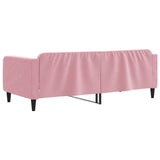 Lit de repos sans matelas rose 90x200 cm velours