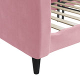 Lit de repos sans matelas rose 90x200 cm velours