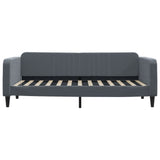 Lit de repos sans matelas gris foncé 100x200 cm velours