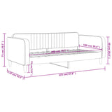 Lit de repos rose 100x200 cm velours