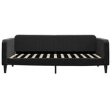 Lit de repos sans matelas noir 100x200 cm velours