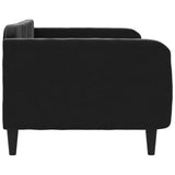 Lit de repos sans matelas noir 100x200 cm velours