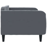 Lit de repos gris foncé 90x190 cm velours