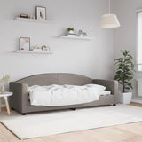 Lit de repos sans matelas taupe 80x200 cm tissu