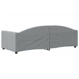 Lit de repos sans matelas gris clair 90x200 cm tissu