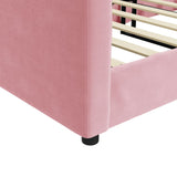 Lit de repos sans matelas rose 90x200 cm velours