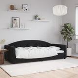 Lit de repos sans matelas noir 90x190 cm velours