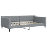 Lit de repos gris clair 100x200 cm tissu