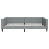 Lit de repos gris clair 100x200 cm tissu