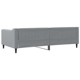 Lit de repos gris clair 100x200 cm tissu