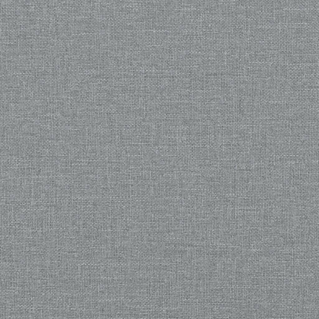 Lit de repos gris clair 100x200 cm tissu