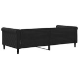 Lit de repos sans matelas noir 90x200 cm velours