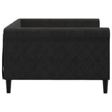 Lit de repos sans matelas noir 100x200 cm velours