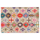 Tapis lavable multicolore 120x180 cm antidérapant