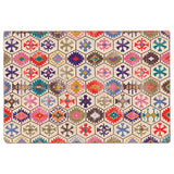 Tapis lavable multicolore 190x300 cm antidérapant