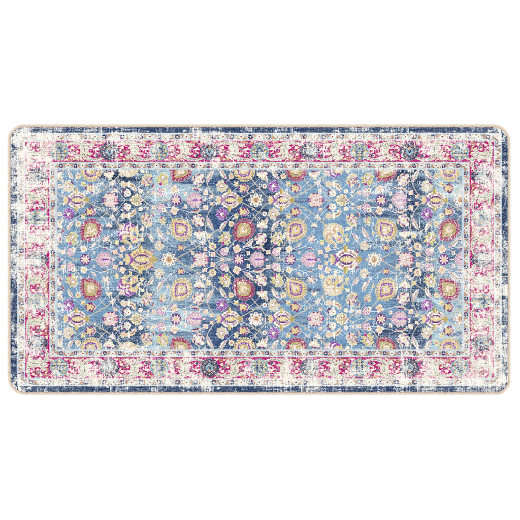 Tapis lavable multicolore 80x150 cm antidérapant