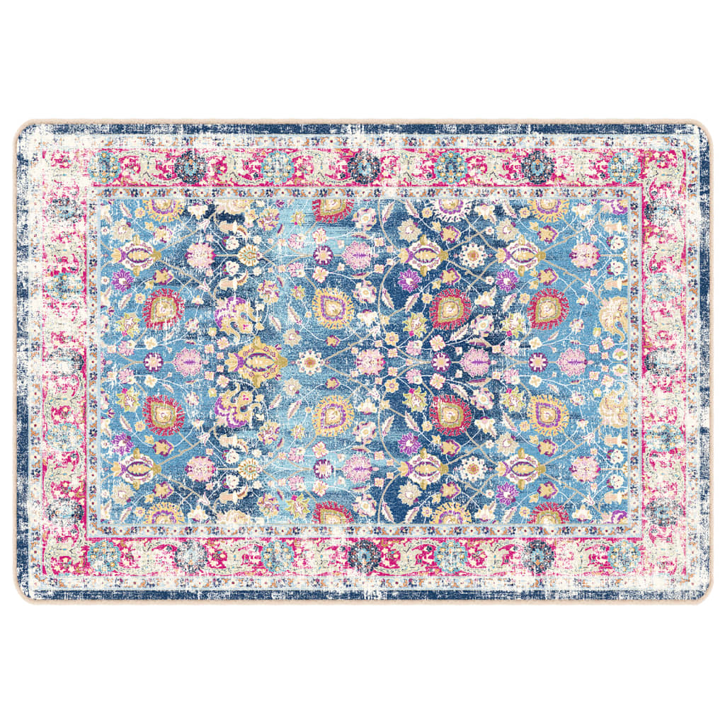 Tapis lavable multicolore 120x180 cm antidérapant