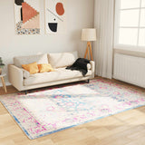 Tapis lavable multicolore 160x230 cm antidérapant