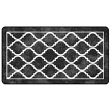 Tapis lavable noir et blanc 80x150 cm antidérapant