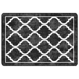 Black and white washable rug 120x180 cm non-slip