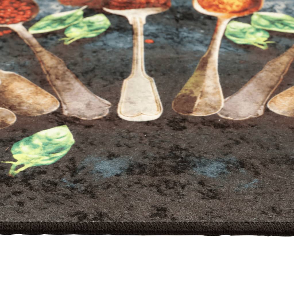 Tapis de cuisine multicolore 60x180 cm lavable antidérapant