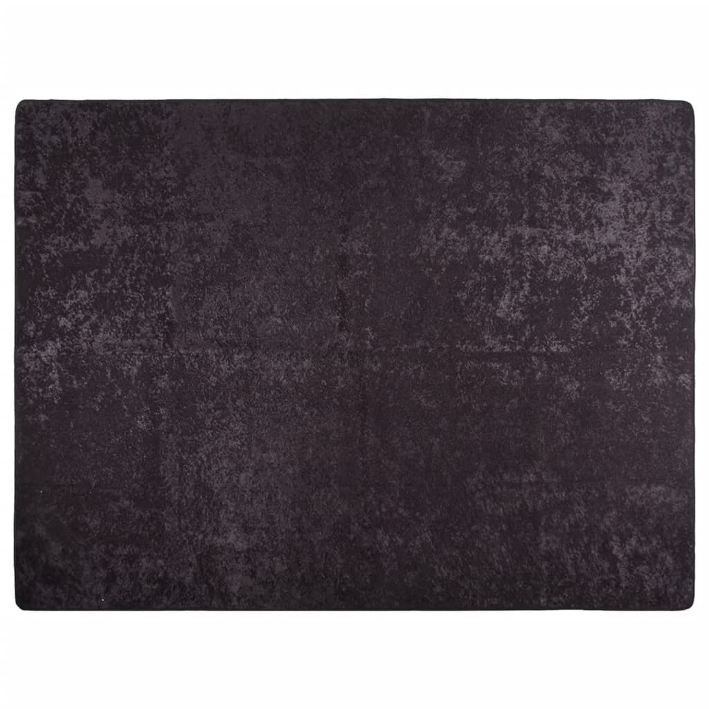 Tapis lavable anthracite 400x300 cm antidérapant