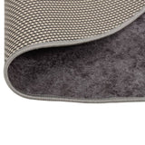 Tapis lavable gris Ø 200 cm antidérapant