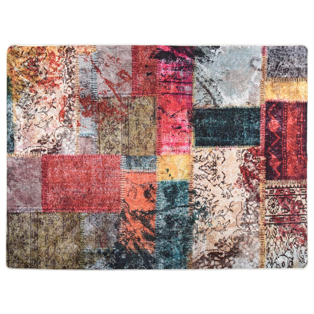 Tapis lavable multicolore 400x300 cm antidérapant