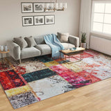 Washable multi-colored rug 400x300 cm non-slip