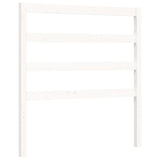 Bed frame without mattress white solid pine wood