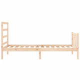 Cadre de lit sans matelas 90x190 cm bois de pin massif