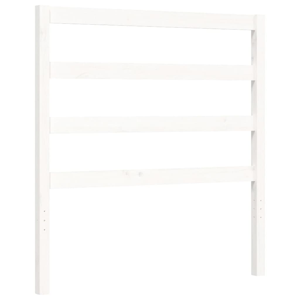 Cadre de lit sans matelas blanc 90x190 cm bois de pin massif