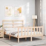 Cadre de lit sans matelas 140x190 cm bois de pin massif