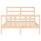 Cadre de lit sans matelas 140x190 cm bois de pin massif