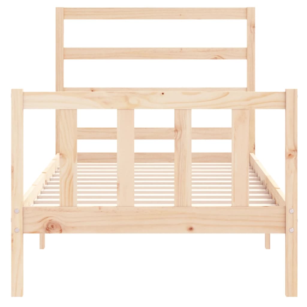 Cadre de lit sans matelas 90x200 cm bois de pin massif