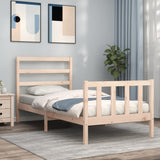 Cadre de lit sans matelas 90x200 cm bois de pin massif