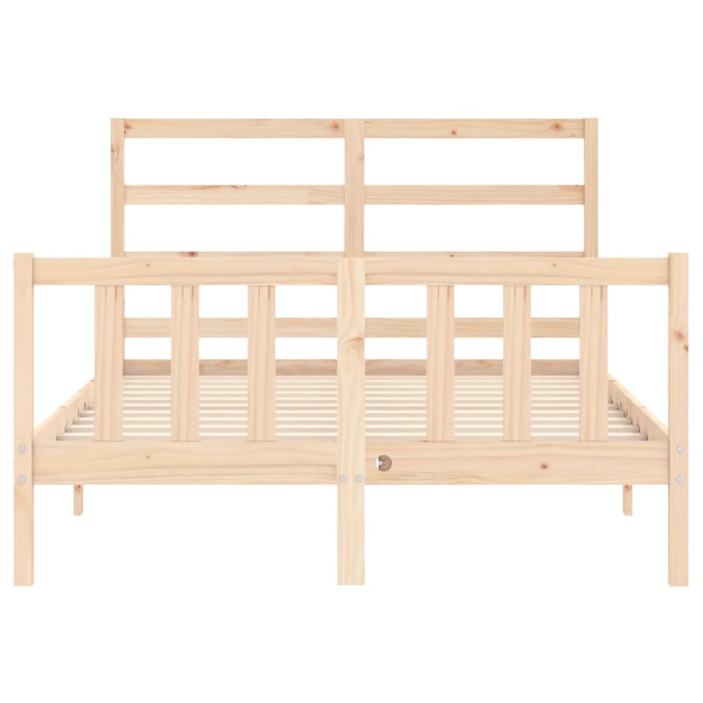 Cadre de lit sans matelas 140x200 cm bois massif de pin