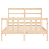 Cadre de lit sans matelas 140x200 cm bois massif de pin